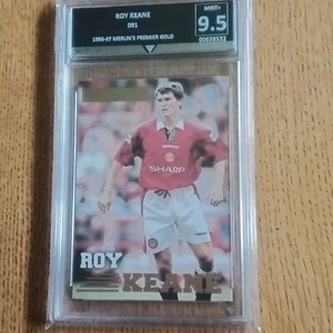Roy Keane Merlin 1996 Card Manchester United Get Graded 9.5 Mint - Picture 1 of 8