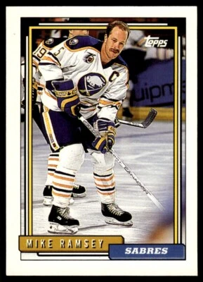 1992 Topps #473 Mike Ramsey - Buffalo Sabres - Image 1 of 2