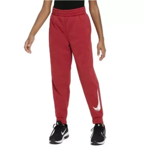 Nike Big Kids Therma-FIT Fleece Training Joggers, Red, M - Picture 1 of 6