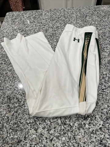 White University Of South Florida Baseball Pants Game Used Cover