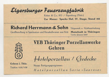 58/410 REKLAMA Z CZASOPISMA 1958 - ELGERSBURG MANEBACH ZEGARKI PORCELANA NRD