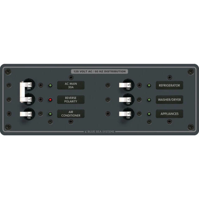 Blue Sea Systems 8099 Breaker Panel - Black