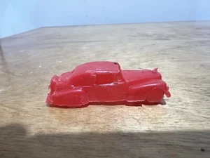Vintage 1960s MPC Mini Plastic Sport Car 1948 Lincoln Continental RED 1.75” - Picture 1 of 9