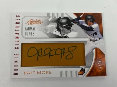 2021 Absolute Rookie Signatures Jahmai Jones Autograph Auto /99 Orioles - Image 1 of 2