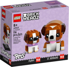 Lego 40543 BrickHeadz Pets -St Bernard & Puppy - NEW Sealed