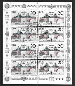 EAST GERMANY 1985 Miniature sheet SGMSE2682 Berlin Bridges. Used CTO - Picture 1 of 1