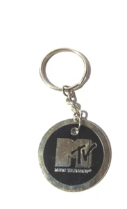 VINTAGE 2004 MTV MUSIC TELEVISION PROMOTIONAL SILVER KEYCHAIN - Picture 1 of 4