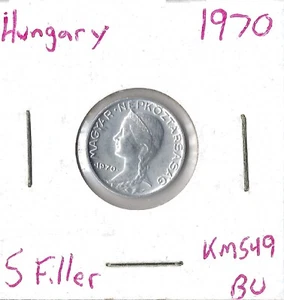 Moneda Hungría 5 relleno 1970 KM549 - Imagen 1 de 3
