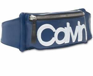 Calvin Klein Tannya Waist Belt Bag Designer 3D Logo Navy Combo