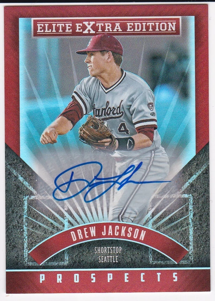 2015 Panini Elite Drew Jackson Seattle Mariners Autograph Auto Card - Image 1 of 1
