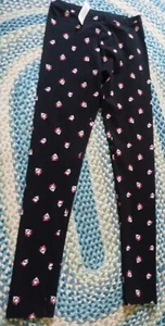 NEW NWT Gymboree girls size XL 14 Halloween black skull bow leggings RARE tween - Picture 1 of 3