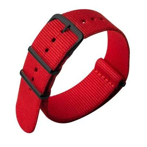 Xeric 22mm Military Strap Red with Gun Hardware - Brand New - Picture 1 of 1