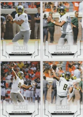 MARCUS MARIOTA ROOKIE CARD LOT (4) Oregon Ducks 2015 Leaf Draft Football RC! - Image 1 of 2