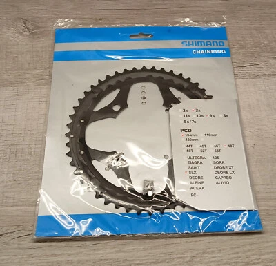 9-скоростная тройная передняя звездочка Shimano FC-M660 SLX 48 зубьев PCD 104 мм Y1KF98070 - Изображение 1 из 3