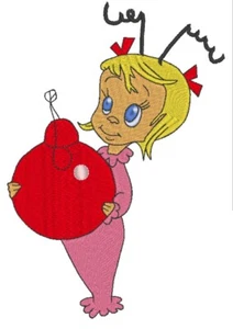 40+ Grinch Christmas Embroidery Machine Designs Cindy Lou Who Max 8x12 5x7 4x4 - Picture 1 of 24