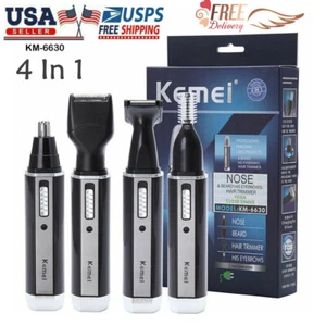Kit de aseo 4 en 1 para hombre con recortador de pelo de nariz y oreja recargable USB para hombre - Imagen 1 de 11