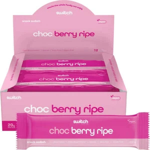 Switch Nutrition Plant Protein Bar 60g x 12 - Choc Berry Ripe - Picture 1 of 3