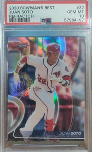 2020 Bowman's Best JUAN SOTO Refractor #37 PSA 10 *Pop 23*