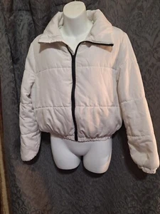 WOMEN’S WILD FABLE PUFFER JACKET WHITE SIZE EXTRA SMALL - Picture 1 of 6