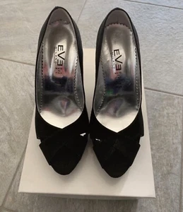 Scarpe décolleté spuntate scamosciate nero Eve Milano Made in Italy 36 - Foto 1 di 7