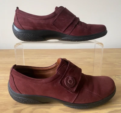 Hotter Sugar  Nubuck Suede Comfort Shoes Plum - EU 37.5 UK 4.5 - Image 1 of 4