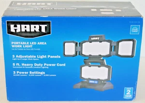 HART FSI 90-1253-10K Portable 4-Panel Plug-in LED Work Light, Adjustable - Picture 1 of 3