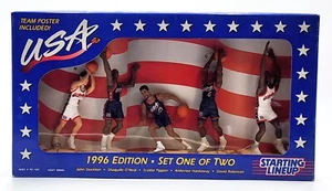1996 Edition Kenner Starting Lineup USA Olympic Dream Team Basketball Set 1 of 2 - Picture 1 of 18