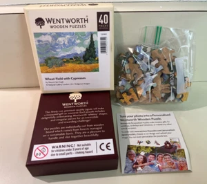 Wentworth Wooden Puzzles “Wheat Field With Cypresses” 38 of 40 Pieces, READ - Picture 1 of 6