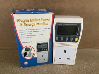 Prodigit Elctronics Plug-in Mains Power & Energy Monitor  230V 15A 50Hz Working - Image 1 of 4