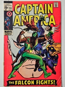 Captain America #118 (1969) VG/FN Solid – 2nd App of Falcon (Sam Wilson) - Picture 1 of 7