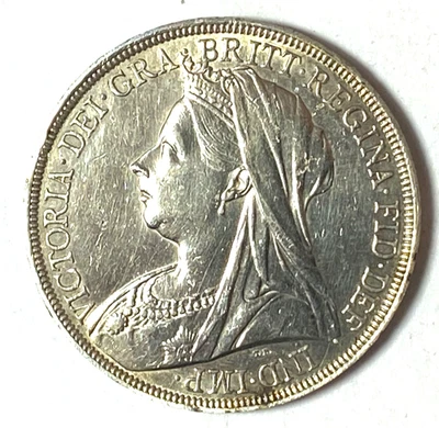 1896 LX Great Britain Silver One Crown KM# 783 - Image 1 of 2