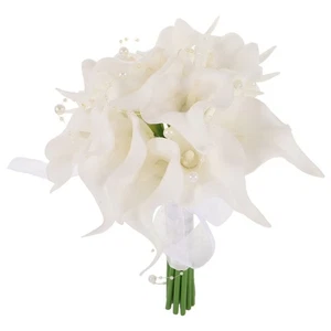 Ramo de flores artificiales ramos de lirios para flores de novia - Imagen 1 de 17