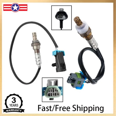 Sensor de oxígeno arriba+abajo 2 piezas para Saturn Aura 2009 y Chevrolet Malibu 2011-12 2,4 L Foto 1 de 4