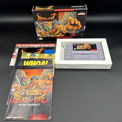 Breath of Fire (Super Nintendo SNES, 1994) CIB - Complete  w/posters + Reg Card - Image 1 of 4