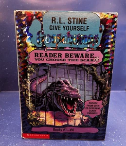 Seltene R.L. Stine Give Yourself Gänsehaut Taschenbuch Box Set Bücher #1-4 - Bild 1 von 24