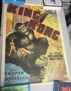 King Kong 1933 Vintage Movie Poster 29 by 20 1/2in - Picture 1 of 8