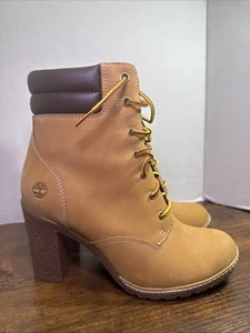 Timberland Botas Mujer 7 Tillston 6 pulgadas Tacones Botín A1KJH Cuero Marrón USADO 1 - Imagen 1 de 6