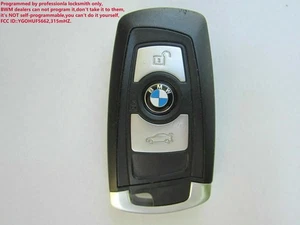 OEM  3 BUTTTON BMW SMART KEY FOB KEYLESS REMOTE ALARM YGOHUF5662 315Mhz UNLOCKED - Picture 1 of 4