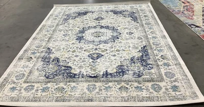 Alfombra Mancha Trasera Marfil/Azul 8'-0" x 10'-0", Precio Reducido 1172681871 EVK220C-8 Foto 1 de 4