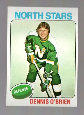 1975-76 Topps Dennis O'Brien Minnesota North Stars #53 Near Mint or Better - Image 1 of 2