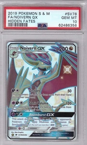 Noivern GX Full Art Shiny Vault PSA 10 GEM 2019 Pokemon Hidden Fates #SV78/SV94 - Picture 1 of 2