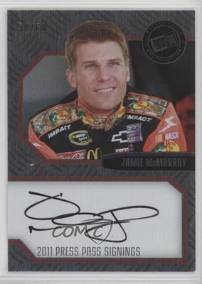 2011 Stealth Press Pass Signings Brushed Metal /60 Jamie McMurray #PPS-JM Auto - Image 1 of 2