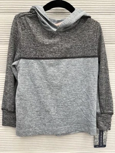 Tommy Bahama Kids Lightweight Pullover Hoodie Heathered Gray Black Size XS 4 - Picture 1 of 7
