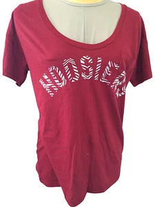NCAA HOOSIERS Indiana Victoria's Secret PINK Ladies Scoop Neck T-Shirt Small NWT - Picture 1 of 1