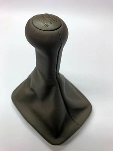 Brown Leather gear knob unit retrimming service for Porsche 924 944 - Picture 1 of 3