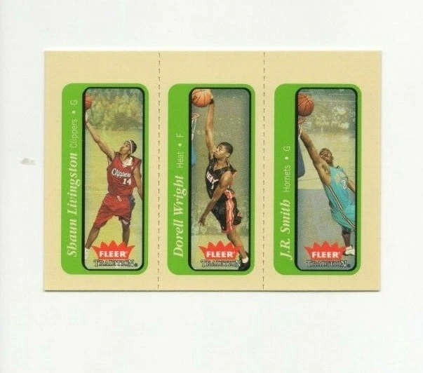 2004/05 Fleer verde Shaun Livingston J.R. Smith Dorell Wright paralelo RC #263 Foto 1 de 1