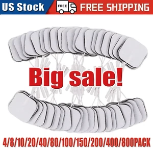 40 TENS Electrode Pads EMS Replacement Unit 7000 3000 2x2 Muscle Stimulator BULK - Picture 1 of 11