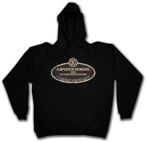 XAVIER'S SCHOOL FOR GIFTED YOUNGSTERS HOODED SWEATSHIRT HOODIE X Comic Men - Picture 1 of 2