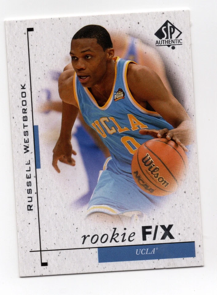 Tarjeta Russell Westbrook 2011-12 SP auténtica novato F/X #71 - UCLA Bruins Foto 1 de 1
