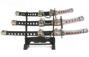 Juego de 3 espadas samurai abrecartas con soporte HK32-3 - Imagen 1 de 3